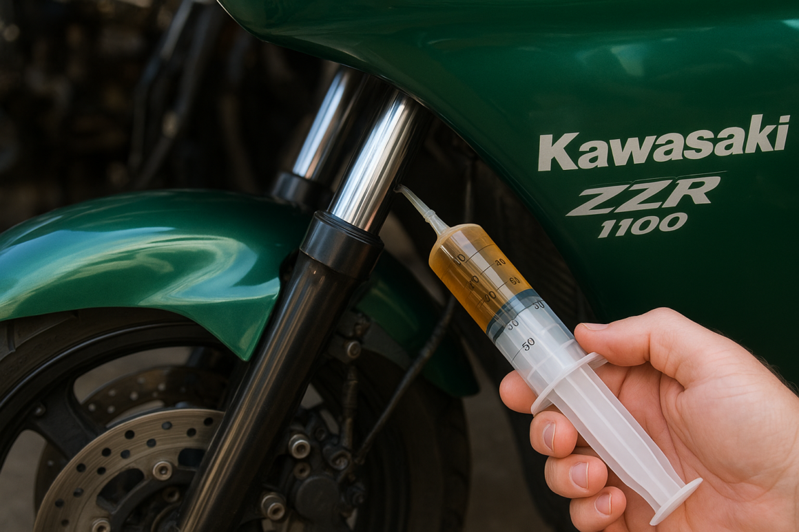 Combien d&rsquo;huile pour fourche ZZR 1100 Kawasaki