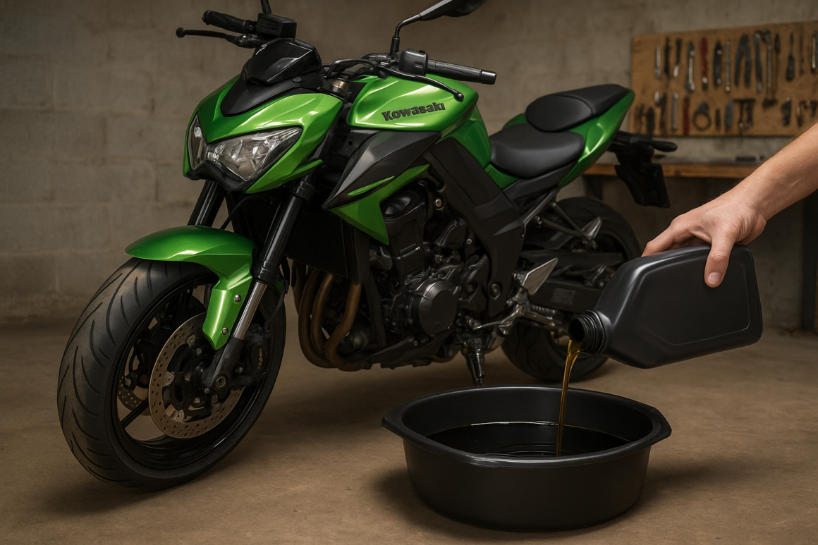 Combien d&rsquo;huile pour vidange Kawasaki Z1000