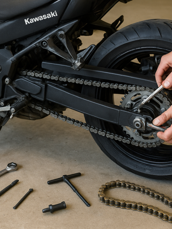 output1-17.png Comment changer un kit chaine sur Kawasaki Z750 année 2009