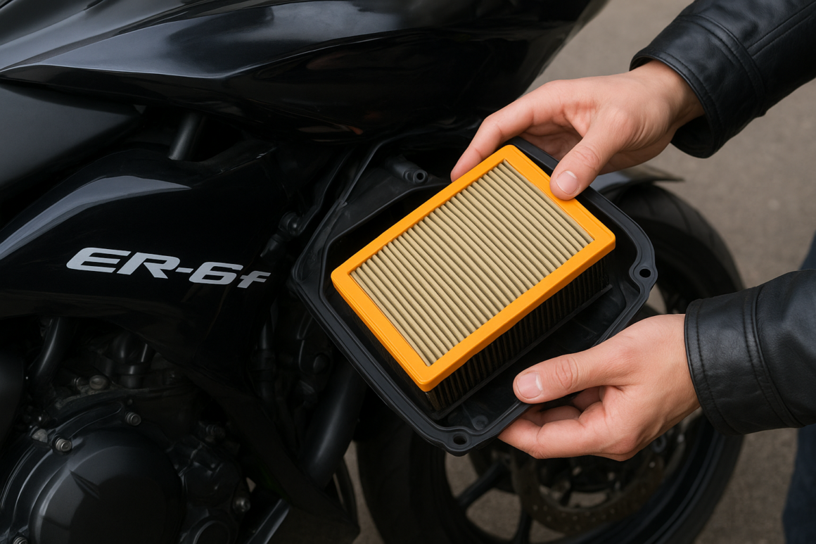 output1-8.png Comment changer filtre a aire moto Kawasaki ER6F 2016